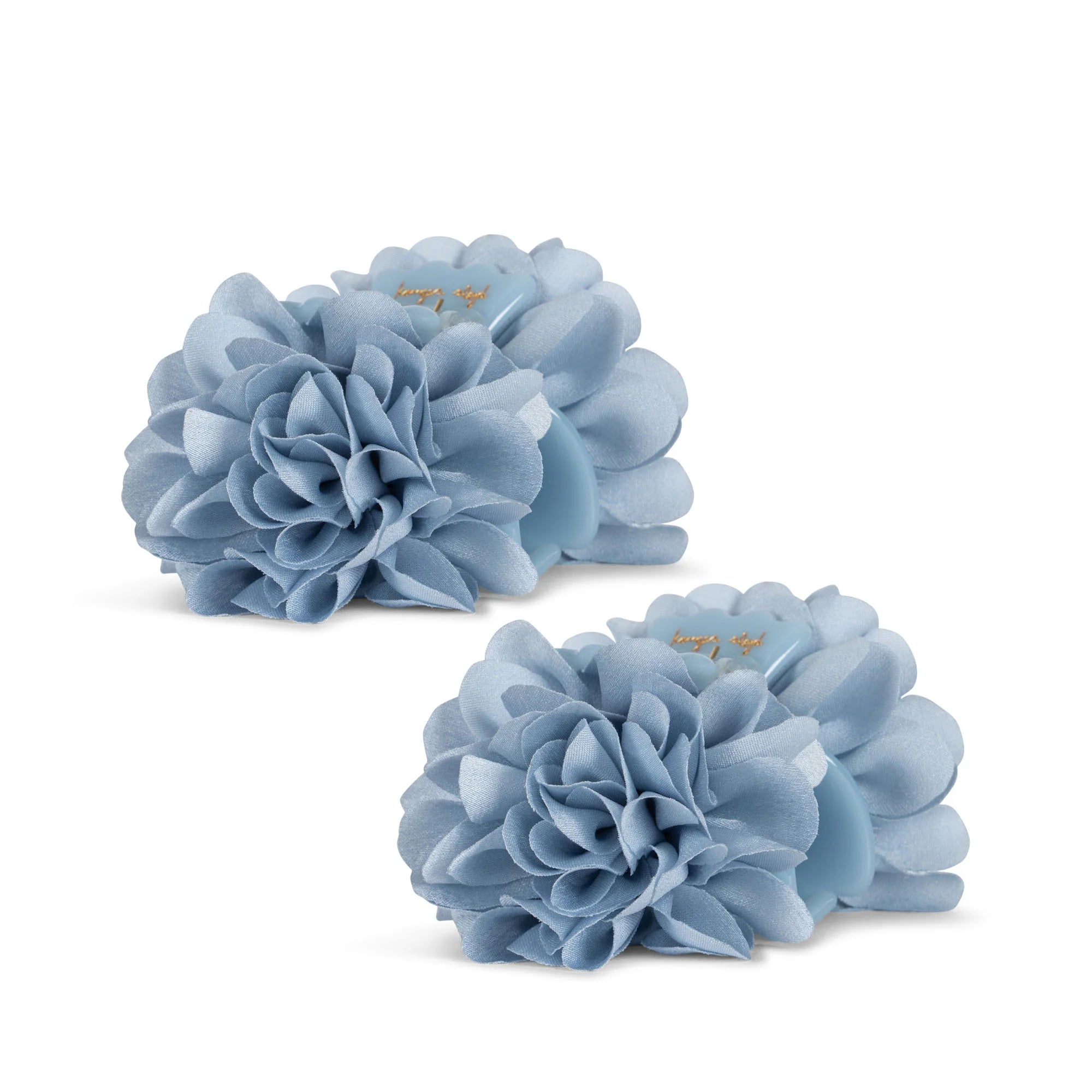 2 Pack Flower Hair Clip (Blue)