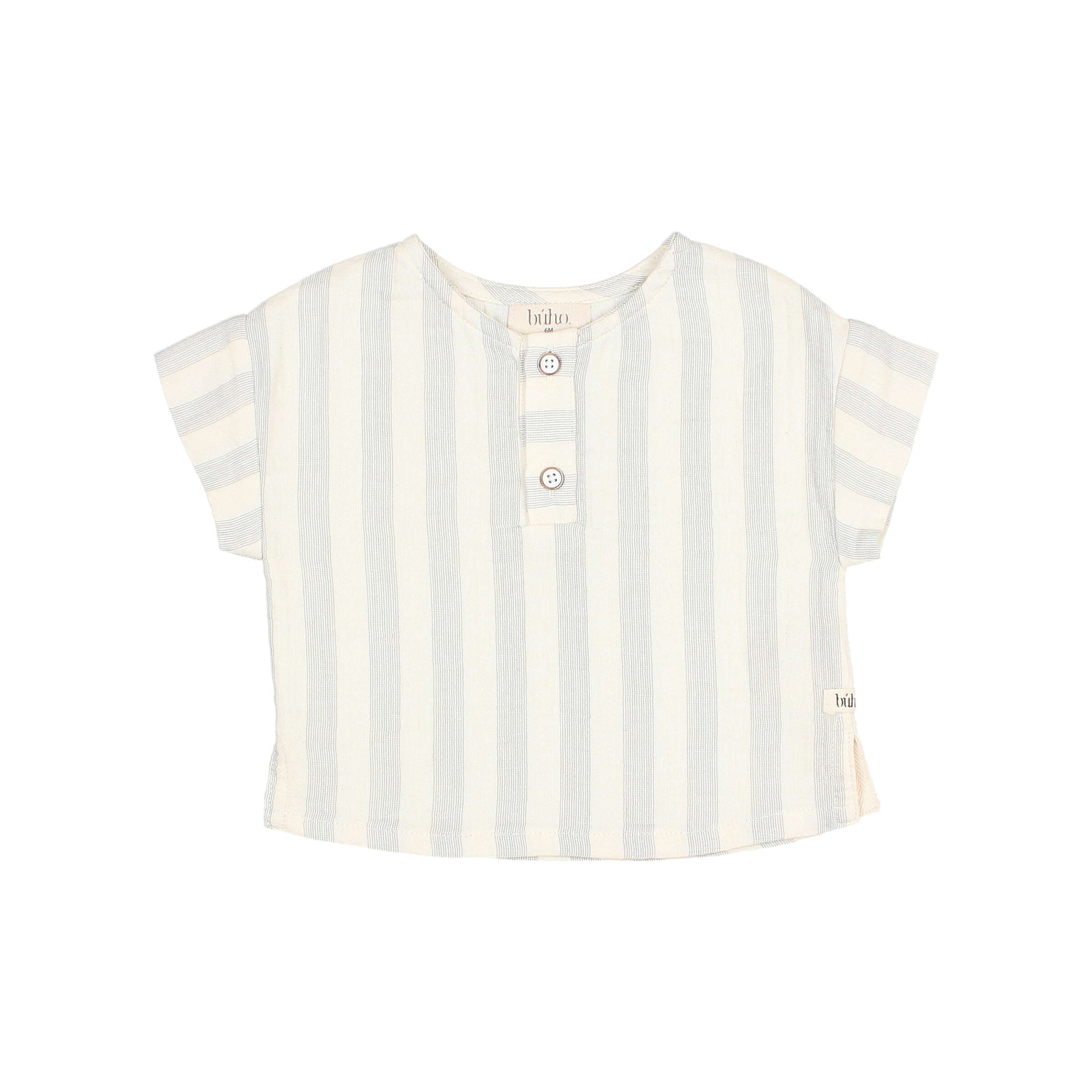 Stripes Shirt  Set (Sky Grey)