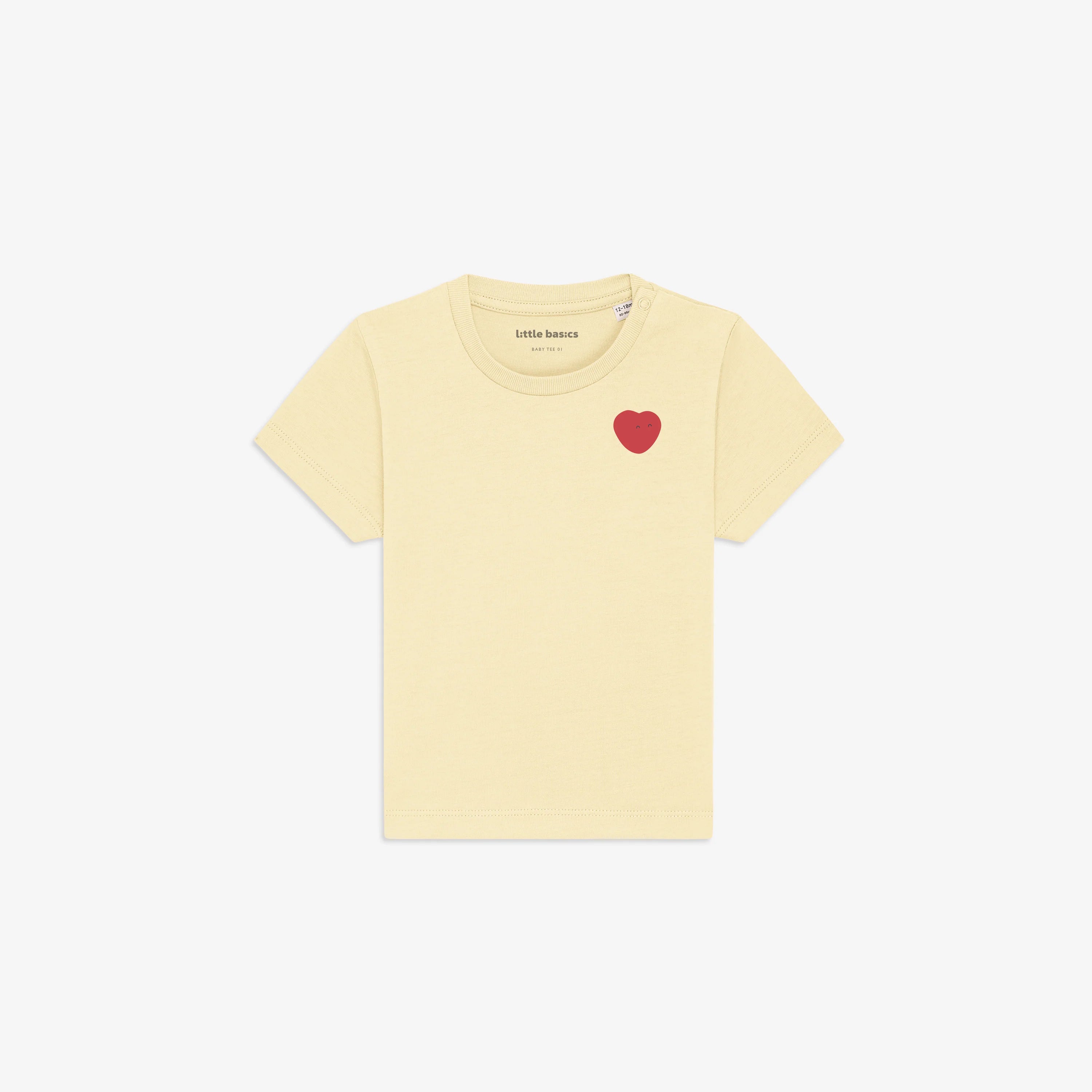 Organic Baby T-Shirt Pixie With Heart (Butter)