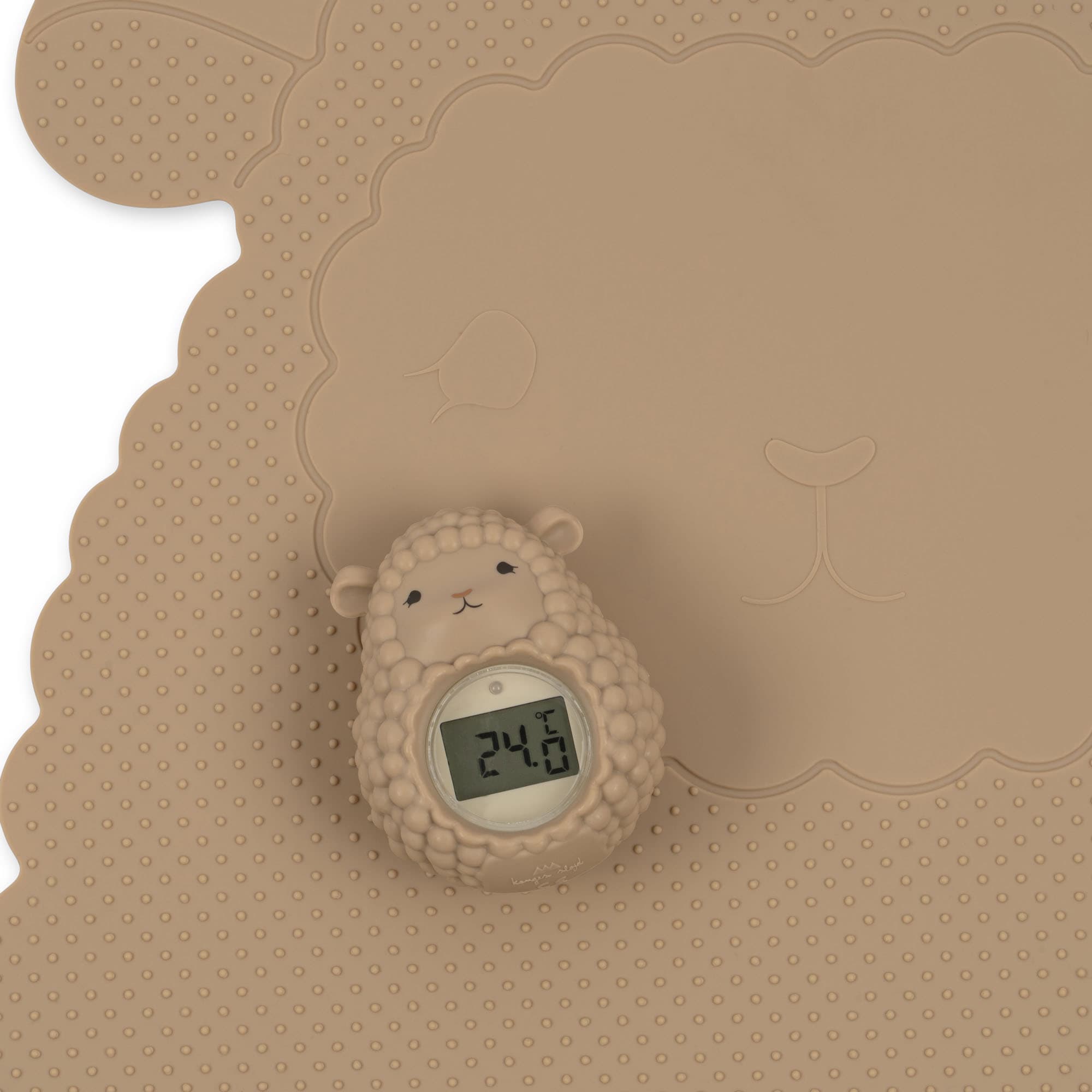 Silicone Bath Mat & Thermometer (Sheep)