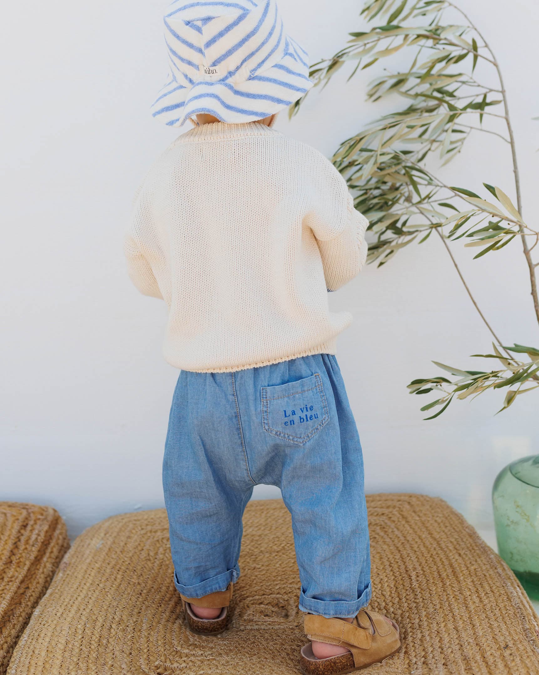 Denim Linen Baby Pants