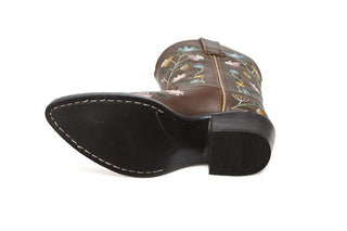 Bouquet Dark Brown Boots Girls - Shoes Bootstock - Kuwait - Saudi Arabia