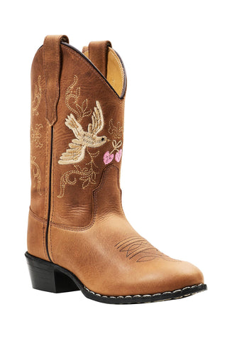 Limited Cowboy Boots Dove x Bootstock (Cognac) Girls - Shoes Copenhagen Colors - Kuwait - Saudi Arabia