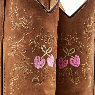 Limited Cowboy Boots Dove x Bootstock (Cognac) Girls - Shoes Copenhagen Colors - Kuwait - Saudi Arabia