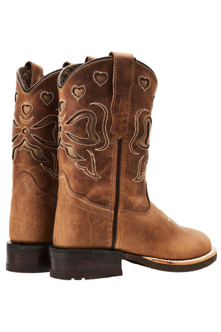 Limited Cowboy Boots Ranger Bow x Bootstock (Cognac) Girls - Shoes Copenhagen Colors - Kuwait - Saudi Arabia
