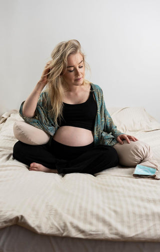 Pregnancy Pillow (Linen Beige) Pregnancy Pillows Najell - Kuwait - Saudi Arabia