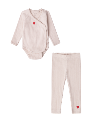 Sylvia Bodystocking Set (Perfectly Pale) 68 cm (6 months) Girls - Onesies That's Mine - Kuwait - Saudi Arabia
