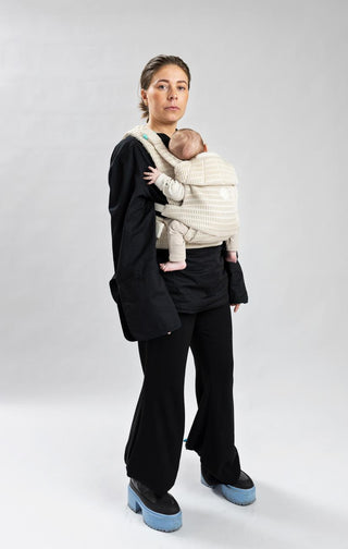 Baby Carrier with Magnetic buckles (Almond Beige) Mama - Baby Carriers Najell - Kuwait - Saudi Arabia