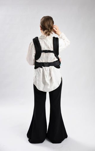 Baby Carrier with Magnetic buckles (Jet Black) Mama - Baby Carriers Najell - Kuwait - Saudi Arabia