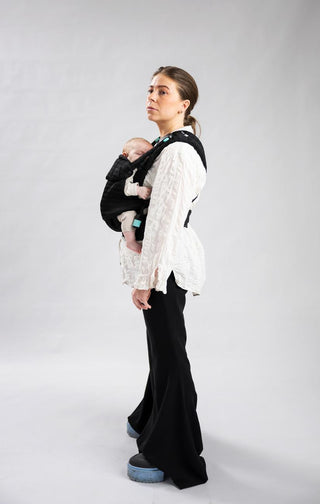 Baby Carrier with Magnetic buckles (Jet Black) Mama - Baby Carriers Najell - Kuwait - Saudi Arabia