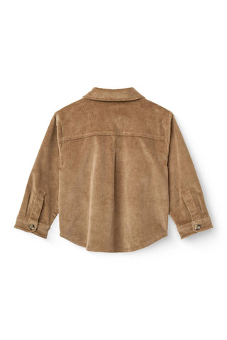 Corduroy Overshirt & Pants Set (Brown)
