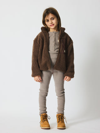 Rori Unisex Teddy Jacket (Major Brown)