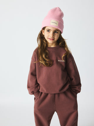Norah Elia Unisex Sweatshirt Set (Marron Plum)