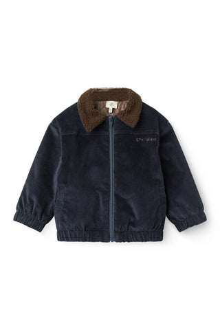 Corduroy Bomber Jacket (Navy)