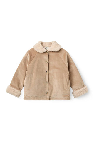 Corduroy Jacket & Skirt (Beige)