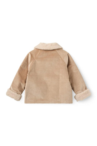 Corduroy Jacket & Skirt (Beige)