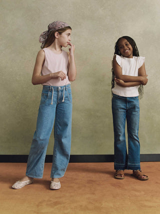 Lilia Barrel Jeans (Beachwave Drawcord) Girls - Bottoms DL1961 - Kuwait - Saudi Arabia