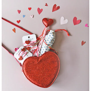 Love Heart Glitter Bag Girls - Handbags Rockahula - Kuwait - Saudi Arabia