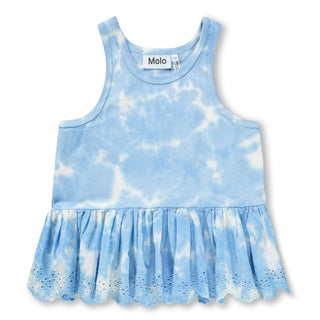 Rosa Top (Sparkling Sea) Blue Girls - Tops Molo - Kuwait - Saudi Arabia