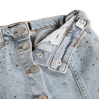 Bera Skirt (Rhinestone Denim) Skirts Molo - Kuwait - Saudi Arabia