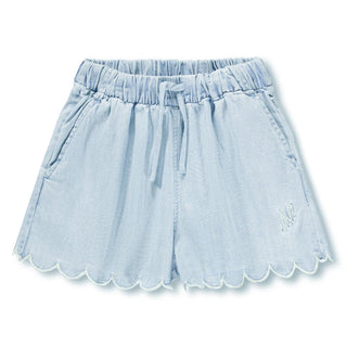 Addie Shorts (Washed Chambrey) Blue Girls - Shorts Molo - Kuwait - Saudi Arabia