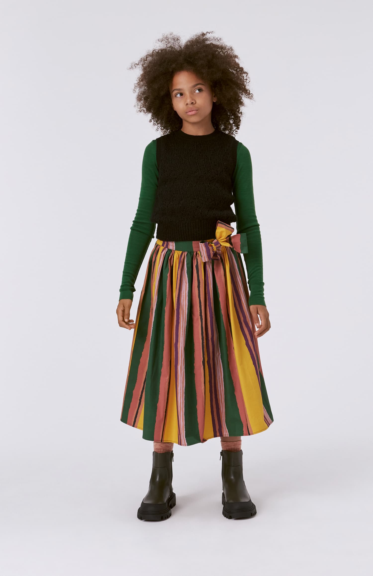 Bitta Skirt (Painted Stripes)