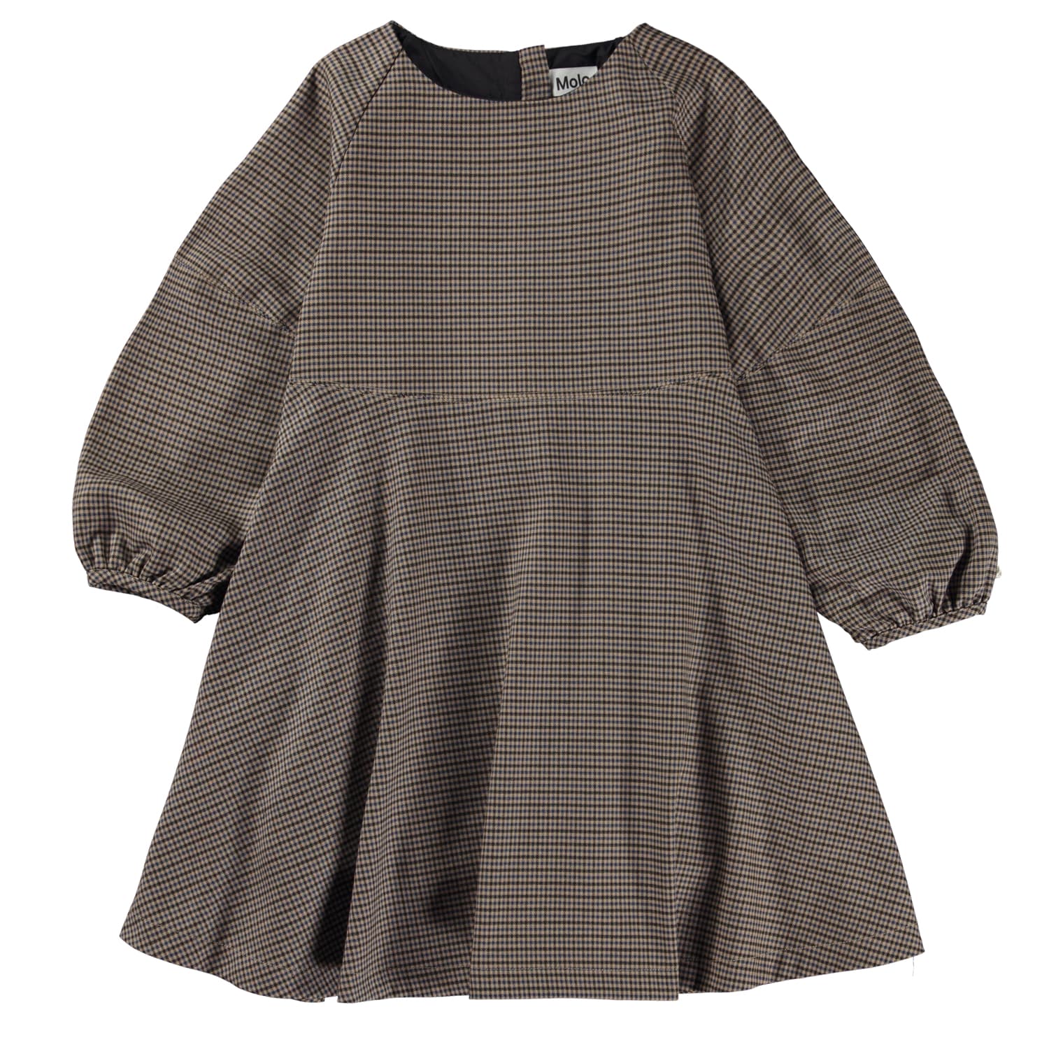 Cambell Dress (Sand Blue Check)
