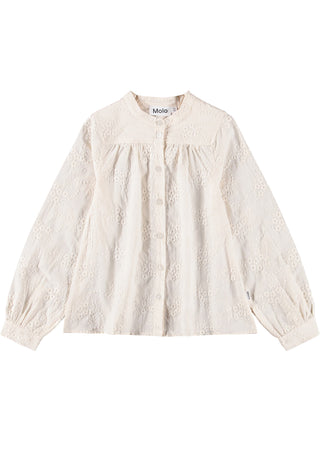 Rania Shirt (Pearled Ivory) Ivory Girls - Shirt Molo - Kuwait - Saudi Arabia