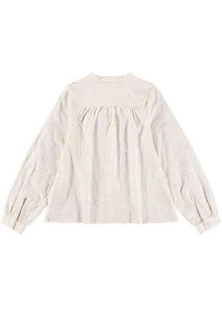 Rania Shirt (Pearled Ivory) Girls - Shirt Molo - Kuwait - Saudi Arabia