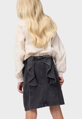 Bellamy Skirt (Grey Washed Denim) Skirts Molo - Kuwait - Saudi Arabia