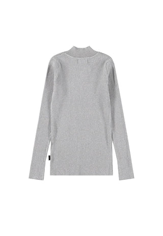 Ginevra Glitter Top (Grey Silver) Girls - Tops Molo - Kuwait - Saudi Arabia