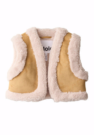Hildur Vest (Camel) Brown Girls - Vest Molo - Kuwait - Saudi Arabia