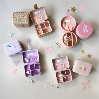 Confetti Glitter Gold Jewellery Box Jewellery Box Rockahula - Kuwait - Saudi Arabia