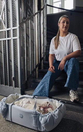 SleepCarrier X (Sky Blue) Mama - Baby Carriers Najell - Kuwait - Saudi Arabia