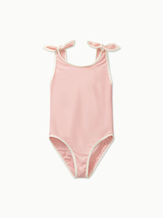 Elizabeth Swimsuit (French Rose) Pink Girls - Swimsuits Petites Pommes - Kuwait - Saudi Arabia