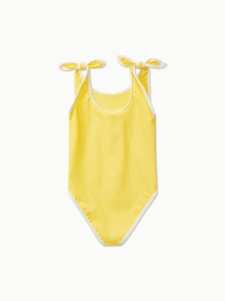 Elizabeth Swimsuit (Citron) Girls - Swimsuits Petit Pommes - Kuwait - Saudi Arabia