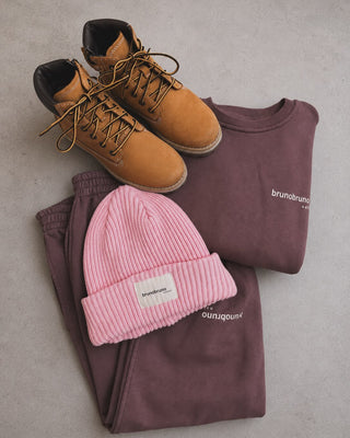 Norah Elia Unisex Sweatshirt Set (Marron Plum)