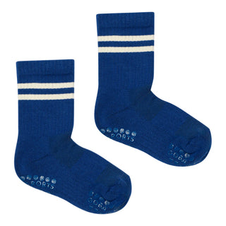 Non-slip Sports Socks Organic Cotton (True Blue) Blue Unisex - Socks GoBabyGo - Kuwait - Saudi Arabia