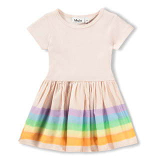 Carin Dress (Pink Rainbow) Pink Dresses Molo - Kuwait - Saudi Arabia