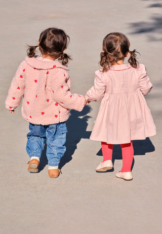 Ursula Fleece Jacket (Red Hearts Soft) Girls - Jacket Molo - Kuwait - Saudi Arabia