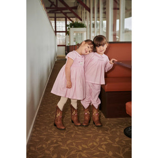 Limited Cowboy Boots Dove x Bootstock (Cognac) Girls - Shoes Copenhagen Colors - Kuwait - Saudi Arabia