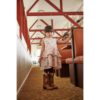 Limited Cowboy Boots Dove x Bootstock (Cognac) Girls - Shoes Copenhagen Colors - Kuwait - Saudi Arabia