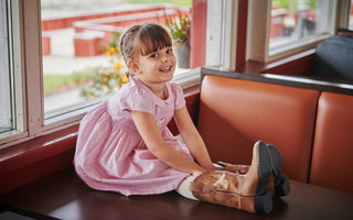 Limited Cowboy Boots Dove x Bootstock (Cognac) Girls - Shoes Copenhagen Colors - Kuwait - Saudi Arabia