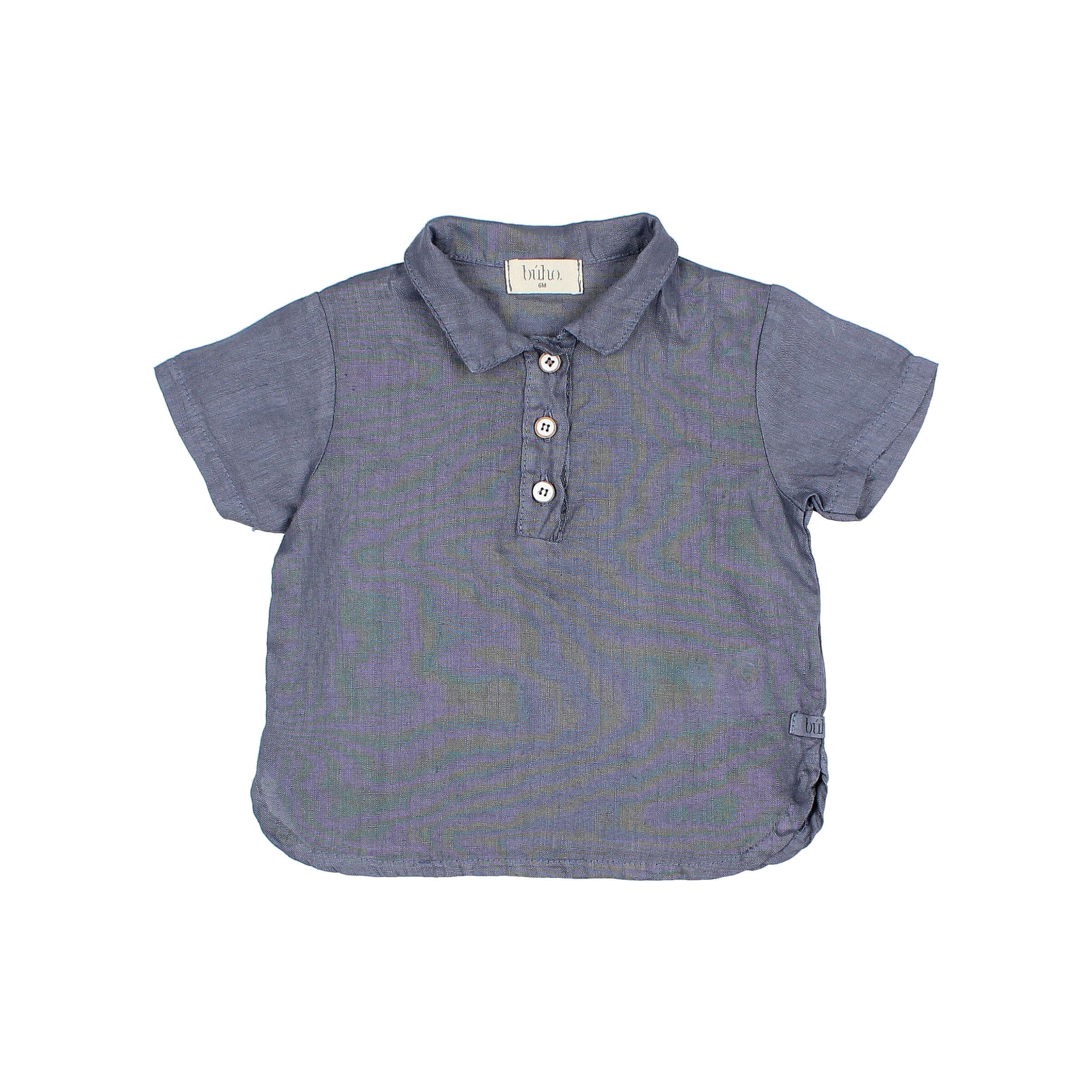 Baby Linen Shirt (Blue)