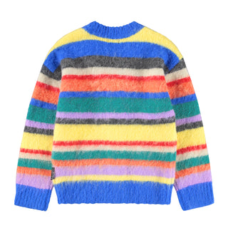 Brutus Cardigan (Fuzzy Stripe) Unisex - Sweater Molo - Kuwait - Saudi Arabia