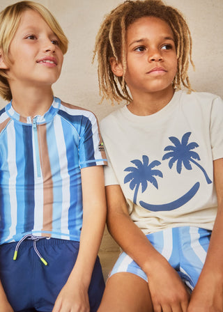 Niko Solid Swim Shorts (Oceanica) Boys - Swim Shorts Molo - Kuwait - Saudi Arabia