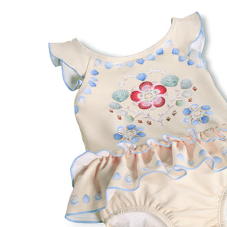 Nalani Swimsuit UV50+ (Sea Shell Deco) Girls - Swim Sets Molo - Kuwait - Saudi Arabia