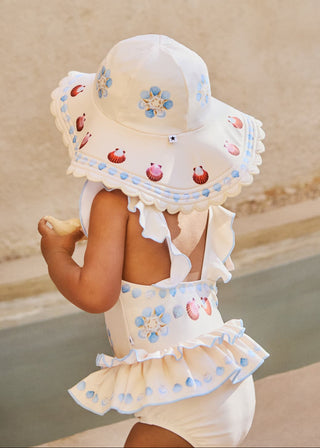 Nalani Swimsuit UV50+ (Sea Shell Deco) Girls - Swim Sets Molo - Kuwait - Saudi Arabia