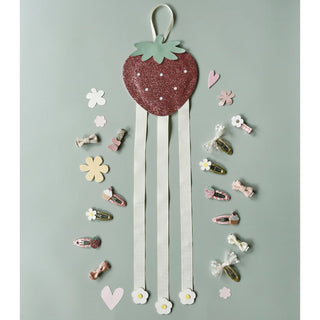 Sweet Strawberry 3 Ribbon Clip Hanger Hair Clip Organizer Rockahula - Kuwait - Saudi Arabia