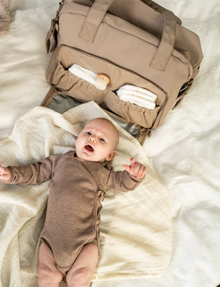 Benne Nursing Bag (Earth Brown) Mama - Changing Bags That's Mine - Kuwait - Saudi Arabia